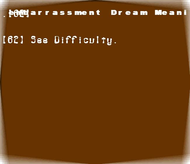 embarrassment dream meaning