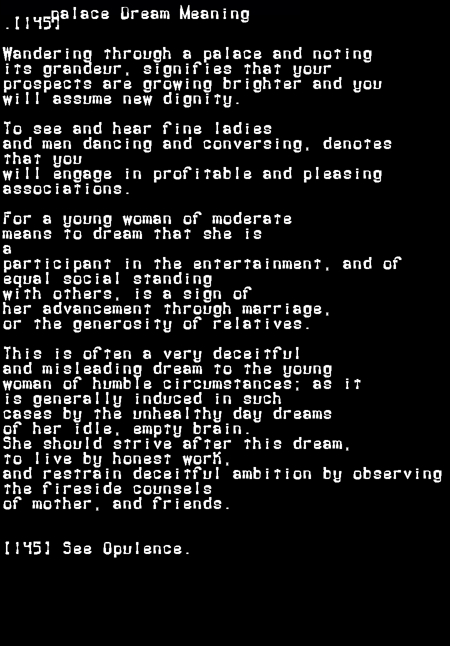 palace dream meaning