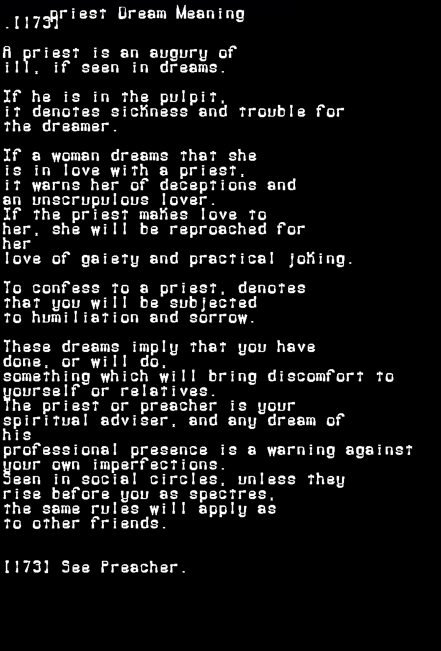 priest dream meaning