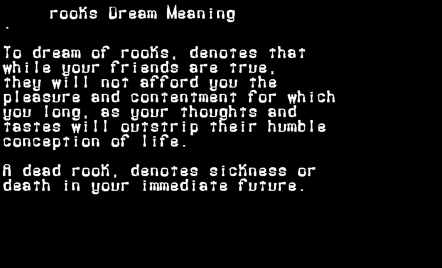 rooks dream meaning