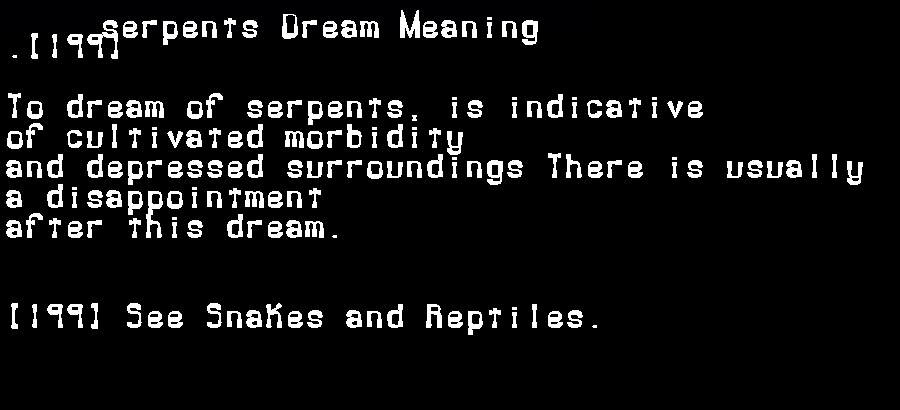serpents dream meaning